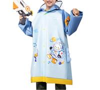 Kids Raincoats Waterproof Rain Jacket Hooded Rain Poncho Toddler Boys Girls Rain Suit Reusable Rainwear with Backpack Cover 2-16 Years for Kids Outdoor Activities All Seasons Toddler to Teen