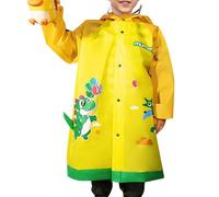Kids Raincoats Waterproof Rain Jacket Hooded Rain Poncho Toddler Boys Girls Rain Suit Reusable Rainwear with Backpack Cover 2-16 Years for Kids Outdoor Activities All Seasons Toddler to Teen
