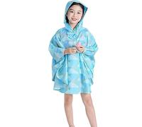 Kids Raincoats Waterproof Rain Poncho Girls Boys Rain Jacket Toddler Rain Coats Lightweight Rainwear Cute Rainproof Cape for 1-9 Years
