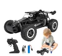 Kids Rc Truck - rugged truck, rechargeable speed racers | durable off-road stunt model, proportional steering scale vehicle, land cruiser racer indoor outdoor fun, mini offroad crawler
