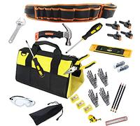 Kids Real Tool Set, Tool Bag for Kids,Real Metal Hand Tools, Real Tools for DIY Professional Play and Woodworking,Portable Tool Bag Convenient Storage (28 Pieces)