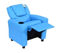Kids Recliner Armchair Games Chair Childrens Seat Girls Boys Sofa Blue