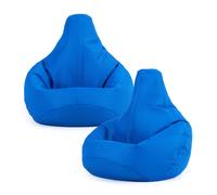 Kids Recliner Beanbag, Indoor and Outdoor, Purple (2-Pack) ICON Blue One Size
