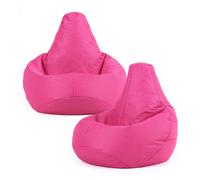 Kids Recliner Beanbag, Indoor and Outdoor, Purple (2-Pack) ICON Pink One Size