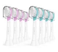 Kids Replacement Heads for Philips Sonicare: 3+ Years Old Children Soft Electric Toothbrush Compact Child Brush Head for Boys Girls, HX6321 HX6311 Hx6325, Pink & Blue 8 Pack