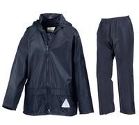 Kids Result Waterproof Jacket & Trousers Rain Suit Rainsuit Childrens Boys Girls