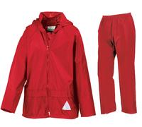 Kids Result Waterproof Jacket & Trousers Rain Suit Rainsuit Childrens Boys Girls