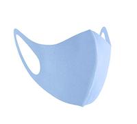 Kids Reusable Face Mask - Washable Cotton Covering for Children, Breathable Safety Bandana, Ice Silk Protection from Pollution, Blue, 2pcs