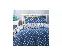 Kids Reversible Star Navy Bedding Set Bedtime A Galactic Adventure For Kiddies With Our Reversible Bedding Set - Single