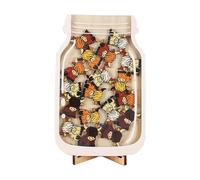 Kids Reward Jar, Kids Behavior Training Wood Reward Jar, Motivation Tool Responsibility Training Management for Whiteboard Chores Boys Girls Students Teachers Parents School