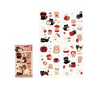 Kids Reward PET Stickers Adhesive Animal Designs for Wrapping Notebooks Phone Accessories PET Sticker