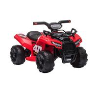Kids Ride On Car Four Wheeler Quad Bike 6v - Red - HOMCOM | TJ Hughes