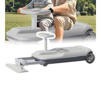 Kids Ride-On Cleaning Cart with Retractable Trailer, Cool LED Lights, Adjustable Speed for Fun Floor Mopping and Play