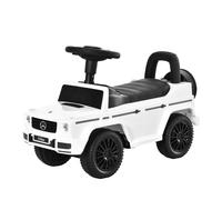 Kids Ride on Mercedes Benz G350 Sliding Car Under Seat Storage Pink White