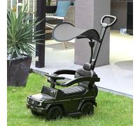 HOMCOM Kids Benz G350 Ride-on Sliding Car & Stroller - Black, Black