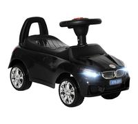 HOMCOM Ride on Car Baby Toddler Walker Foot to Floor Sliding Car Slider w/Horn Music Working Lights Under Seat Storage for 1.5-3 Years Old, Black