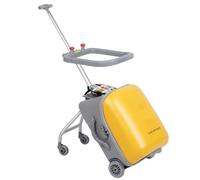 Kids Ride-On Suitcase, 2-in-1 Luggage and Stroller for Children 1-10 Years Old, Lightweight with TSA Lock and Guardrail, Ideal Travel Solution for Families