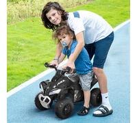 Kids Ride on Toy 4 Wheel Quad Foot-to-Floor Sliding Walking Car for 18-36 Months HOMCOM Black One Size