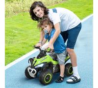 Kids Ride on Toy 4 Wheel Quad Foot-to-Floor Sliding Walking Car for 18-36 Months HOMCOM Green One Size