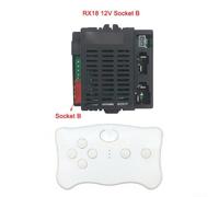 Kids Ride On Toy Car Remote Control Box Compatible with Weelye RX7, RX13, RX37 for Exciting Journeys (RX18 B 12V Full set)