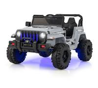 Kids Ride on Truck 12V Battery Powered Ride on Car COSTWAY Grey One Size