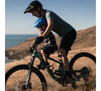 Kids Ride Shotgun 2-5yr old 2.0 Front Mounted Child MTB Bike Seat and Handlebars Combo Black