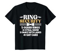 Kids Ring Bearer Wedding Party Stylish Ring Security T-Shirt