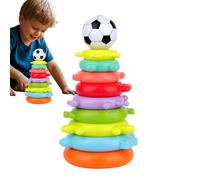 Kids Ring Stacker Toys | Child Rainbow Table Stacking Game | Interactive Balance Stacker Activities, Educational Preschool Learning Board Game for Kindergarten Schools