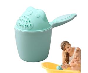 Kids Rinse Cup - Bear Shampoo Cup with Antigoccoccia becuccio, Manual Baby Bath Cup with Soft Handle | Creative Waterfall Rinse for Kids Hair Wash, Taz