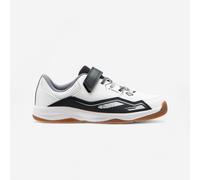 Kids Rip-tab Handball Shoes H100 - White/black
