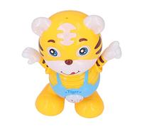 Kids Robot Toy Cute Cartoon Tiger Dancing Light Music Robot for 3+ Years Old, Aid Sleeping Glow in Dark