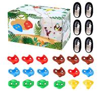 Kids Rock Climbing Brackets, Rock Climbing Wall Mounts - 18X Nose Shape Climbing Wall Grips Kit,Kids Climbing Wall Inside, mon Accessories