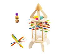 Kids Rocket Puzzle Game, Recognition Color Sorting Activity, 13.7x5.2x5.2 Inches Educational Toy with Fun Design, Interactive Playset for Boys Girls, Birthday Party Entertainment Gear for Home Indoor