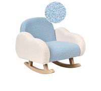 Kids Rocking Chair Cloud SKARE Boucle Light Blue