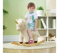 Kids Rocking Horse - Unicorn Ride-on Pony - Limited Base And Handle Grips - Assembly Is Quick - Color: White - Materials: Metal, Plush, Polypropylene - Package Includes: 1x Rocking Unicorn - 1x Manual