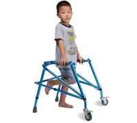 Kids Rollator Walker - Folding e with Adjustable Height & 100kg Capacity for Pediatric Rehabilitation
