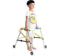 Kids Rollator Walker with 3inch Wheels, Folding Adjustable Height Walking Aid for Child/Baby with Disability, Toddler Height 110-135cm Decoration