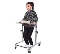 Kids Rollator Walker with Seat for Rehabilitation Training,Children with Cerebral Palsy,Hemiplegia Heavy Duty Standing Walker,Four-Wheeled Walking Aid (Color : Pink, Size : M) Hello