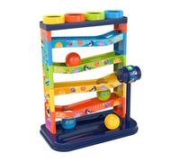 Kids Rolling Ball Drop Toy for Babies Toddlers 5 Layer Tower Run with Swirling Ramps & 4 Balls Educational Development Toys