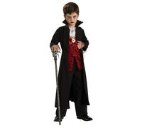 Kids Royal Vampire Costume Transylvanian Halloween Bloodsucker Fancy Dress Party