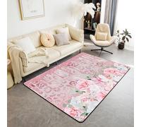Kids Rug - 3D Leopard Flower Rug, Childrens Rugs For Bedroom, Area Carpet For Kids Room, Nursery Or Playroom Carpets - Baby Bedroom Accessories For Boys & Girls 160 X 230 Cm -985989124461