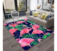 Kids Rug, Animal Cartoon Pink Flamingo Area Rug Carpet For Living Room Bedroom Playroom Classroom, Kids Rugs Non Slip Machine Washable - Polyester Soft Touch Easy Clean 180 X 280 Cm -1X6C2S2P1L9