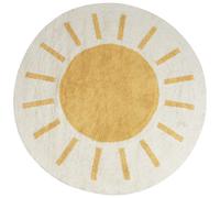 Beliani Kids Rug BAIKER Beige ? 140 cm Cotton, Cream