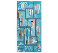 Kids Rug Carpet City Town Theme Car Mat Playroom Fabric 80 x 150 cm Kigi