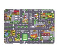 Kids Rug Carpet,Road Traffic System Kid's Floor Carpet | Urban Traffic Scene Map Design Children's Floor Mat for Living Room,Playroom, Bedroom, Nursery Room