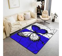 Kids Rug, Color Animal Butterfly Area Rug Carpet For Living Room Bedroom Playroom Classroom, Kids Rugs Non Slip Machine Washable - Polyester Soft Touch Easy Clean 100 X 200 Cm /2557368556266