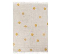 Kids Rug DARDERE Yellow 140 x 200 cm Cotton
