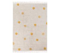 Kids Rug DARDERE Yellow 140 x 200 cm Cotton