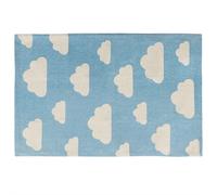 Beliani Kids Rug GWALIJAR Blue 60x90 cm Cotton, Blue