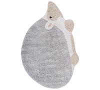 Kids Rug HEDGY Grey 80 x 120 cm Cotton